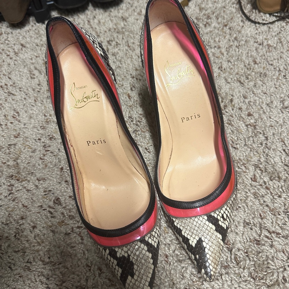 Christian Louboutin Python Heels - image 2